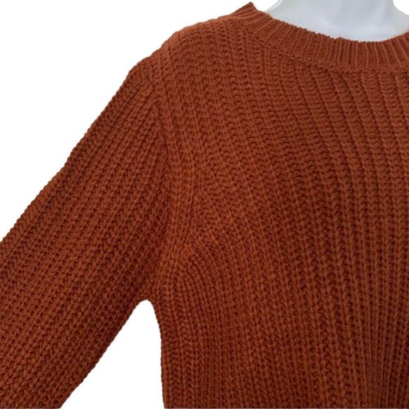 Forever 21 Rust Chunky Knit Sweater Women’s Large - Picture 5 of 9